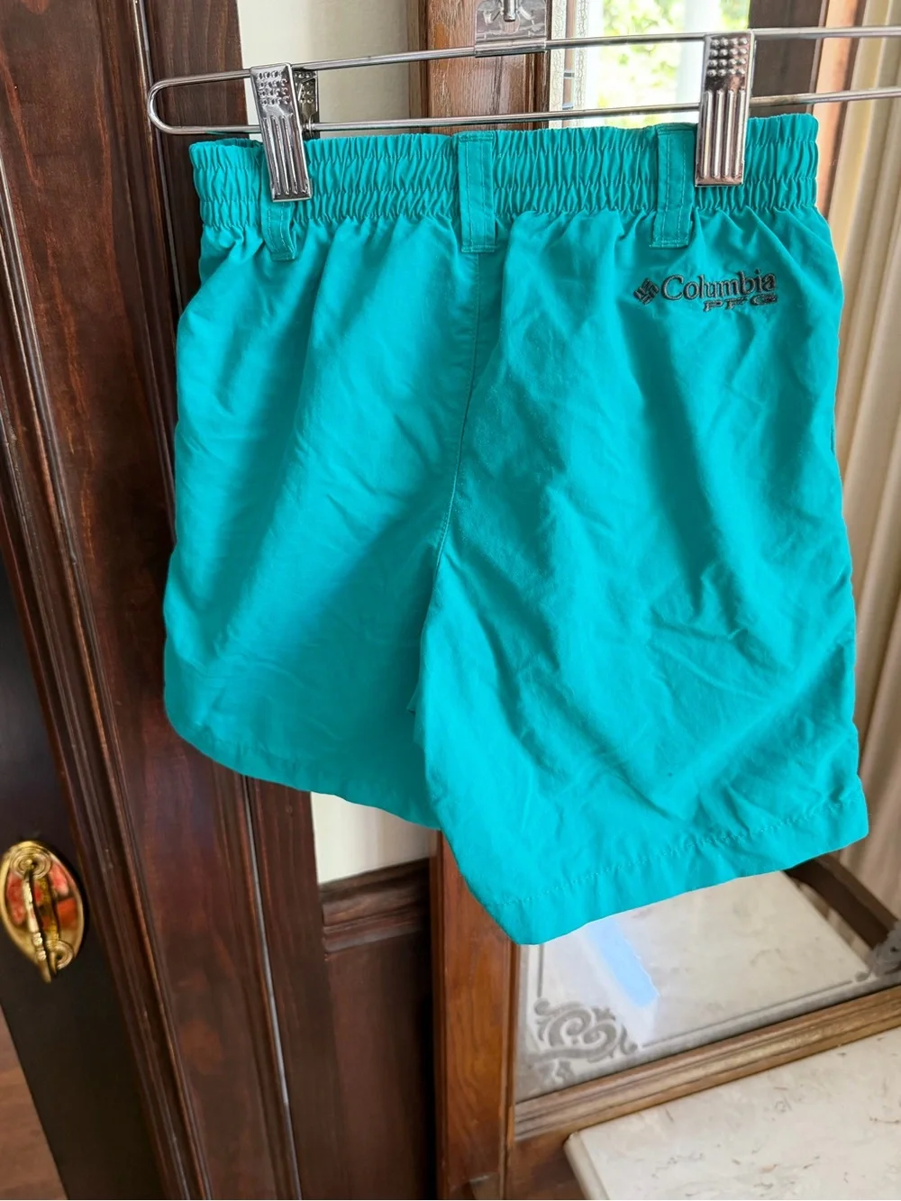 Columbia Teal Kids Swim Athletic Shorts